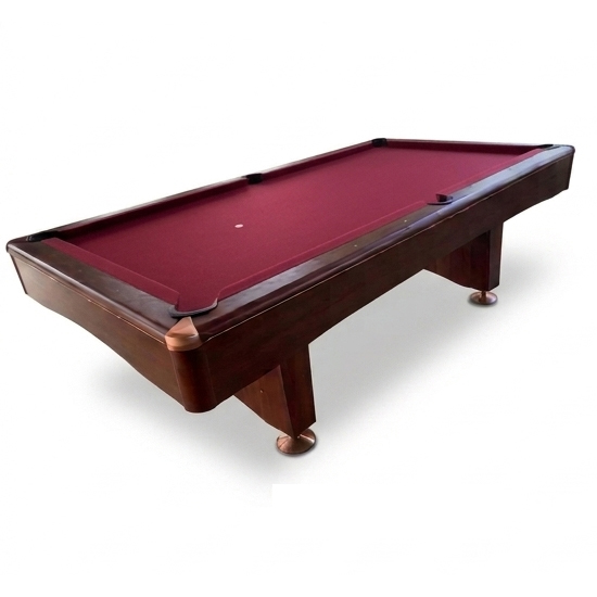 black diamond marron paño bordeaux MESA DE POOL - MODELO BLACK DIAMOND 7 PIES - Imagen 4