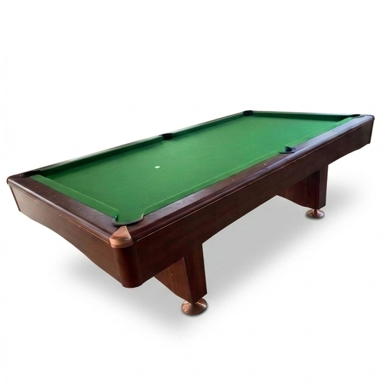 black diamond marron paño verde MESA DE POOL - MODELO BLACK DIAMOND 7 PIES - Imagen 1